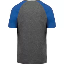 Uniszex póló Proact PA4010 Adult Triblend Two-Tone Sports Short-Sleeved T-Shirt -3XL, 