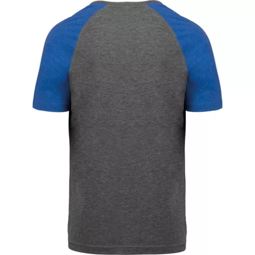 Uniszex póló Proact PA4010 Adult Triblend Two-Tone Sports Short-Sleeved T-Shirt -3XL, 