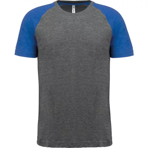 Uniszex póló Proact PA4010 Adult Triblend Two-Tone Sports Short-Sleeved T-Shirt -XL, G