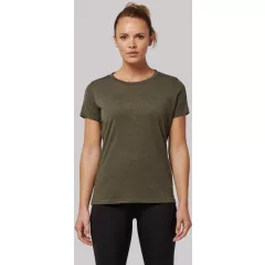 Női póló Proact PA4021 Ladies Triblend Round neck Sports T-Shirt -L, Dark Grey Heather