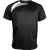   Uniszex póló Proact PA436 Adults Short-Sleeved Jersey -2XL, Black/White/Storm Grey