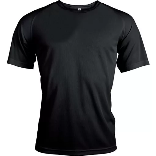 Férfi póló Proact PA438 Men S Short-Sleeved Sports T-Shirt -XL, Black