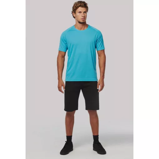 Férfi póló Proact PA438 Men S Short-Sleeved Sports T-Shirt -XS, Light Turquoise