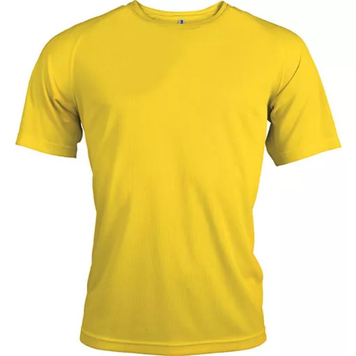 Férfi póló Proact PA438 Men S Short-Sleeved Sports T-Shirt -S, True Yellow