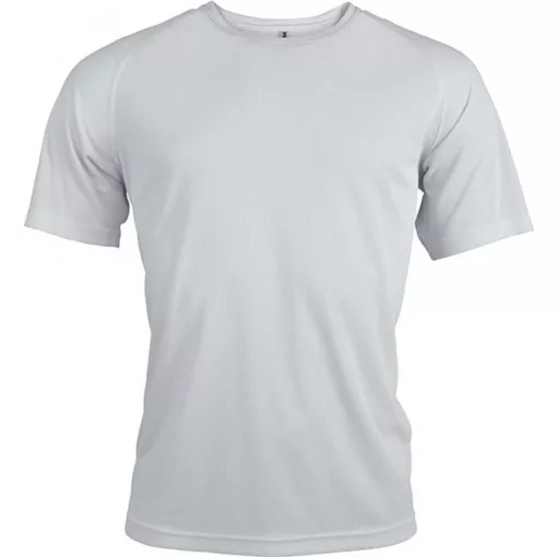 Férfi póló Proact PA438 Men S Short-Sleeved Sports T-Shirt -XL, White