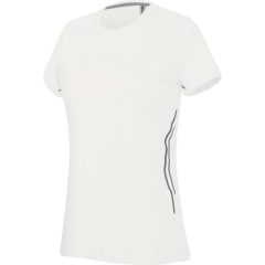 Női póló Proact PA466 Ladies Short Sleeve Sports T-Shirt -L, White/Silver