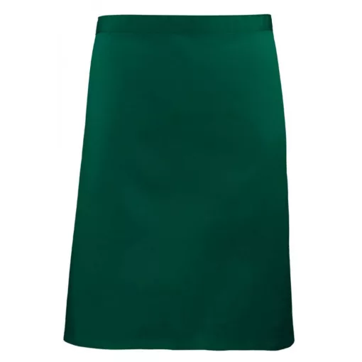 Uniszex, női, férfi kötény, szakács, pincér Premier PR151 Colours Collection’ Mid Length Apron -Egy méret, Bottle