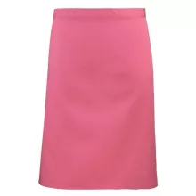 Uniszex, női, férfi kötény, szakács, pincér Premier PR151 Colours Collection’ Mid Length Apron -Egy méret, Fuchsia
