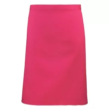 Uniszex, női, férfi kötény, szakács, pincér Premier PR151 Colours Collection’ Mid Length Apron -Egy méret, Hot Pink
