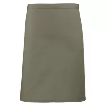 Uniszex, női, férfi kötény, szakács, pincér Premier PR151 Colours Collection’ Mid Length Apron -Egy méret, Olive