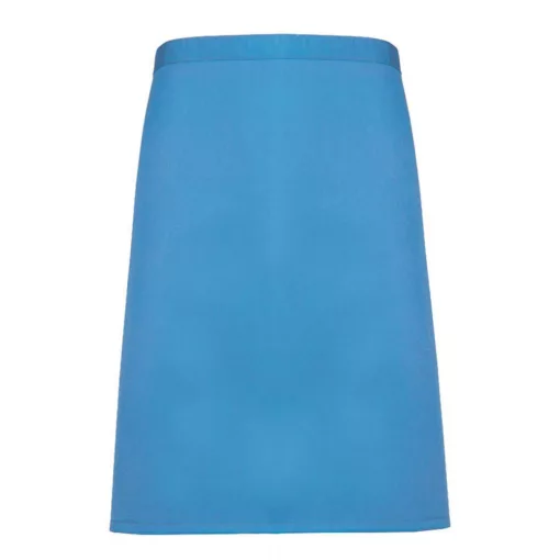 Uniszex, női, férfi kötény, szakács, pincér Premier PR151 Colours Collection’ Mid Length Apron -Egy méret, Sapphire
