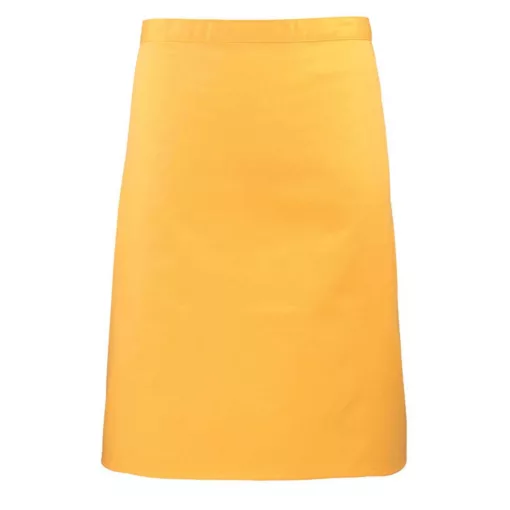 Uniszex kötény Premier PR151 Colours Collection’ Mid Length Apron -Egy méret, Sunflowe