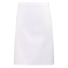 Uniszex, női, férfi kötény, szakács, pincér Premier PR151 Colours Collection’ Mid Length Apron -Egy méret, White