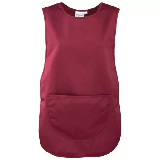 Női Premier PR171 Women S pocket Tabard -S, Burgundy