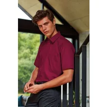 Férfi ing Premier PR202 Men S Short Sleeve poplin Shirt -M/L, White