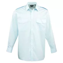 Férfi ing Premier PR210 Men’S Long Sleeve pilot Shirt -S/M, Light Blue