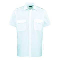   Férfi ing Premier PR212 Men’S Short Sleeve pilot Shirt -L/XL, Light Blue