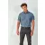 Férfi ing Premier PR217 Men S Cross-Dye Roll Sleeve poplin Bar Shirt -S, Grey Denim