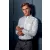   Férfi ing Premier PR234 Men’S Long Sleeve Signature Oxford Shirt -M/L, Light Blue