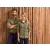 Férfi ing Premier PR250 Mulligan Check - Men S Long Sleeve Cotton Shirt -S, Camel/Navy
