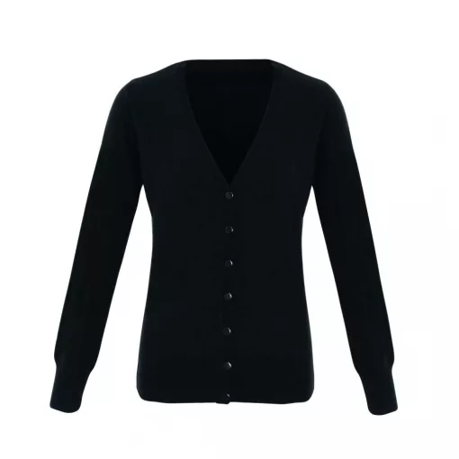 Női Premier PR402 Essential Acrylic Women S Cardigan -S, Black