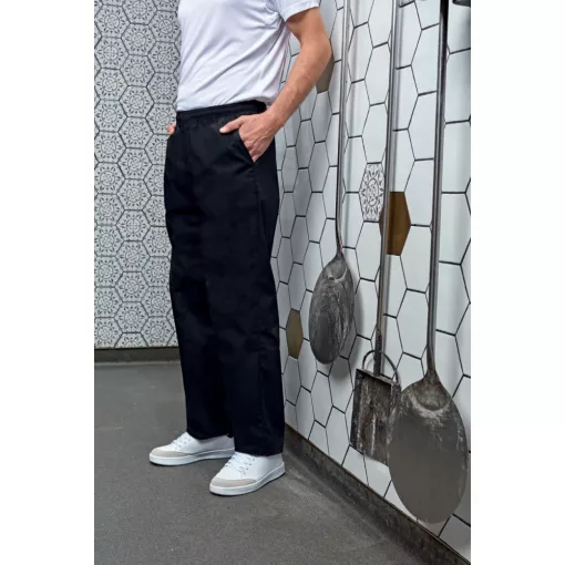Uniszex nadrág Premier PR553 Essential Chef S Trousers -XS, Black