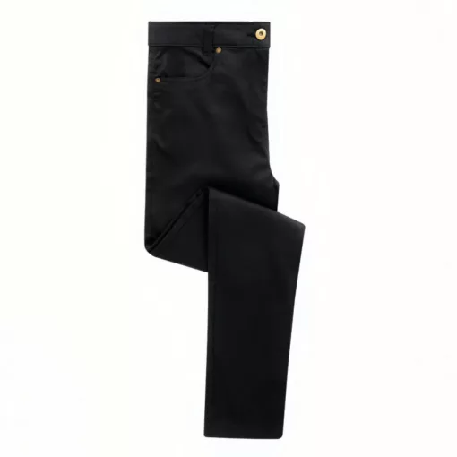 Női nadrág Premier PR570 Ladies performance Chino Jean -XL, Black