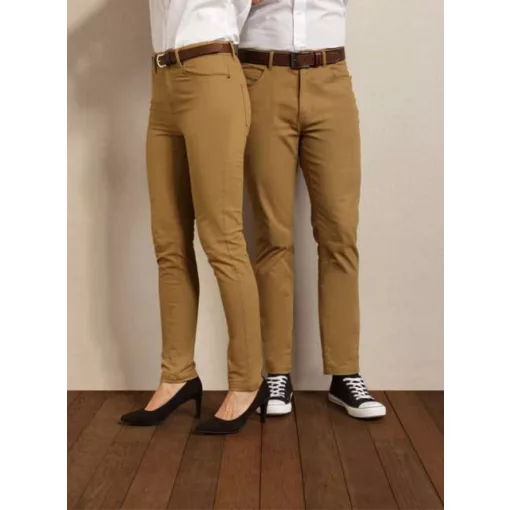 Női nadrág Premier PR570L Ladies performance Chino Jean -S, Camel