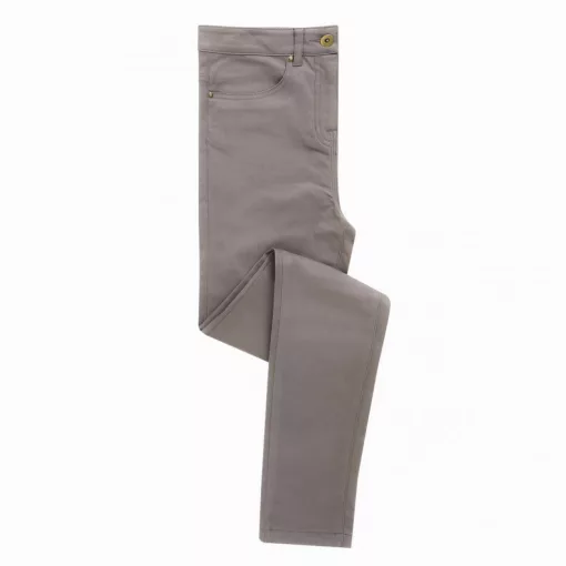 Női nadrág Premier PR570 Ladies performance Chino Jean -S, Steel