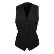 Női Premier PR623 Women S Lined polyester Waistcoat -XXS, Black
