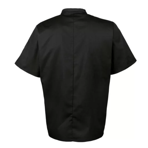 Uniszex kabát Premier PR656 Short Sleeve Chef S Jacket -L, Black