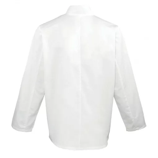 Uniszex kabát Premier PR657 Long Sleeve Chef’S Jacket -L, White