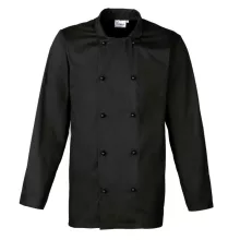 Uniszex kabát Premier PR661 ‘Cuisine Long Sleeve Chef’S Jacket -2XL, Black