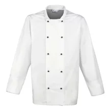 Uniszex kabát Premier PR661 ‘Cuisine Long Sleeve Chef’S Jacket -2XL, White