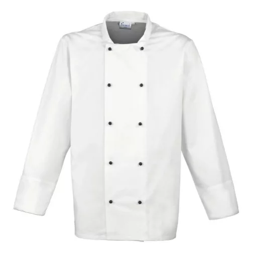 Uniszex kabát Premier PR661 ‘Cuisine Long Sleeve Chef’S Jacket -2XL, White