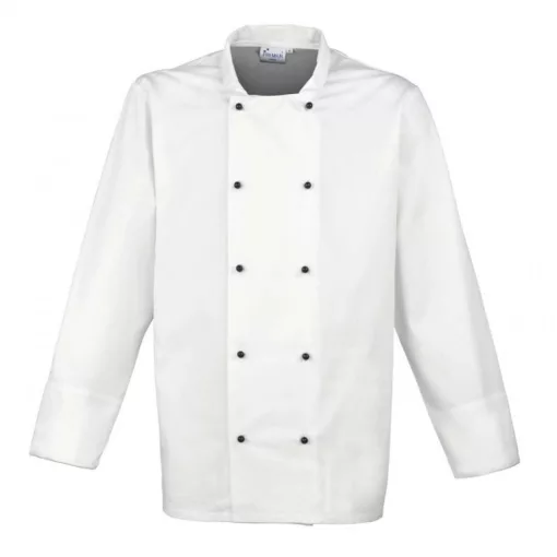 Uniszex kabát Premier PR661 ‘Cuisine Long Sleeve Chef’S Jacket -4XL, White