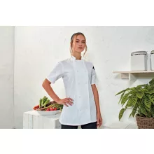 Női kabát Premier PR670 Women S Short Sleeve Chef S Jacket -XL, White