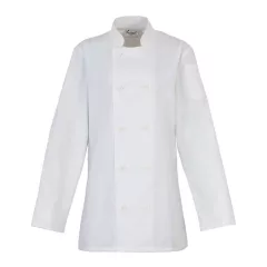   Női kabát Premier PR671 Ladies’ Long Sleeve Chef’S Jacket -2XL, White