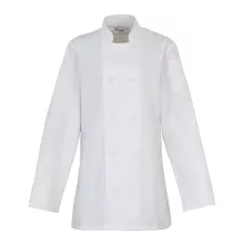 Női kabát Premier PR671 Ladies’ Long Sleeve Chef’S Jacket -S, White