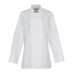   Női kabát Premier PR671 Ladies’ Long Sleeve Chef’S Jacket -S, White