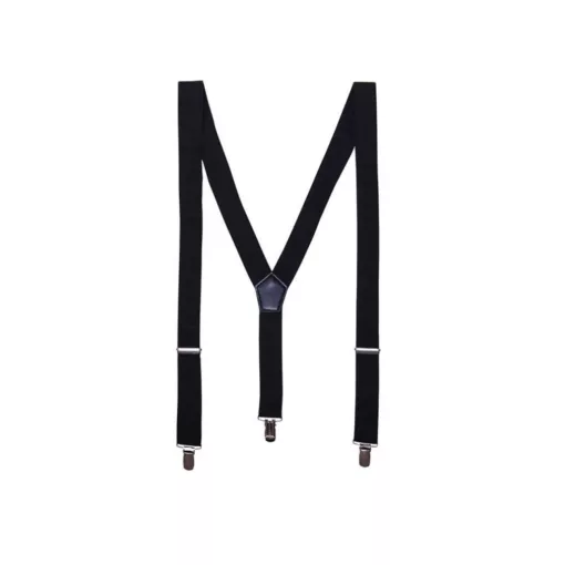Férfi nadrág Premier PR701 Clip-On Trouser Braces/Suspenders -Egy méret, Black