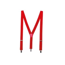 Férfi nadrág Premier PR701 Clip-On Trouser Braces/Suspenders -Egy méret, Red