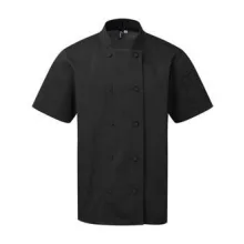 Uniszex kabát Premier PR902 Chef S Coolchecker Short Sleeve Jacket -2XL, Black