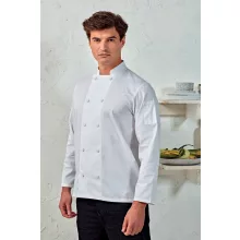 Uniszex kabát Premier PR903 Chef S Long Sleeve Coolchecker Jacket With Mesh Back panel