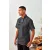 Uniszex kabát Premier PR906 Chef S Zip-Close Short Sleeve Jacket -M, Indigo Denim