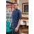 Uniszex kabát Premier PR906 Chef S Zip-Close Short Sleeve Jacket -M, Indigo Denim