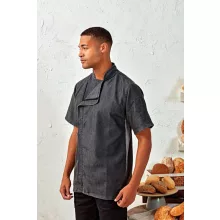 Uniszex kabát Premier PR906 Chef S Zip-Close Short Sleeve Jacket -L, White