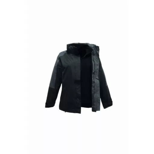 Női kabát Regatta RETRA132 Women S Defender Iii Waterproof 3-In-1 Jacket -L, Black/Sea