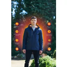Uniszex kabát Regatta RETRA210 Thermogen Waterproof Heated Jacket -2XL, Navy/Magma