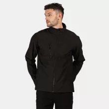 Uniszex kabát Regatta RETRA610 Ablaze 3 Layer printable Softshell Jacket -2XL, Black/B